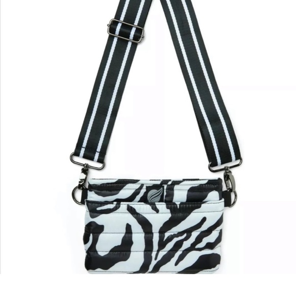 THINK ROYLN Bags Think Rolyn Bum Bagcrossbody Black White Zebra
